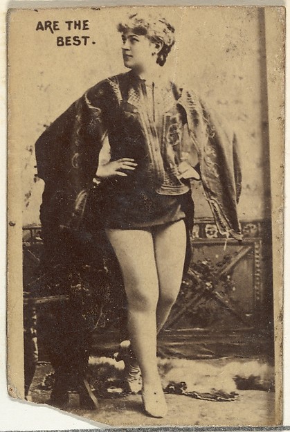 [Actress posing with hands on hips], from the Actors and Actresses series (N145-6) issued by Duke Sons & Co. to promote Duke Cigarettes