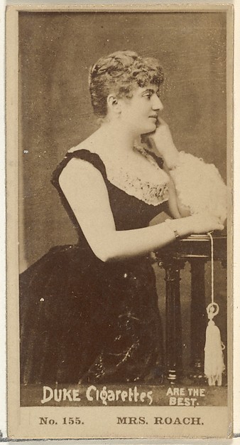 Card Number 155, Mrs. Roach, from the Actors and Actresses series (N145-6) issued by Duke Sons & Co. to promote Duke Cigarettes