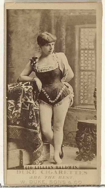 Card Number 610, Lillian Baldwin, from the Actors and Actresses series (N145-7) issued by Duke Sons & Co. to promote Duke Cigarettes