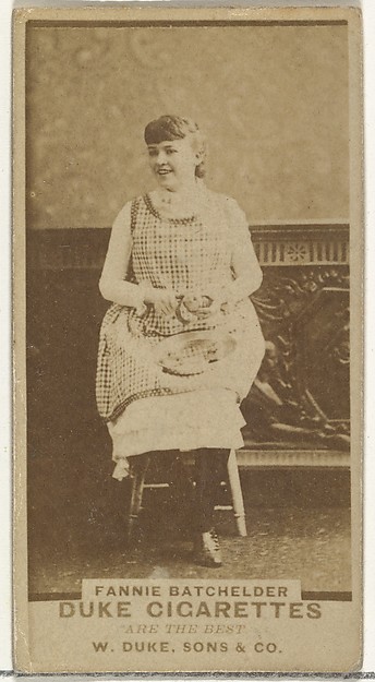 Fannie Batchelder, from the Actors and Actresses series (N145-7) issued by Duke Sons & Co. to promote Duke Cigarettes