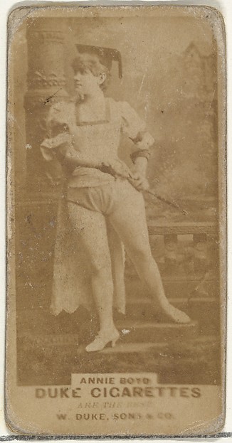 Annie Boyd, from the Actors and Actresses series (N145-7) issued by Duke Sons & Co. to promote Duke Cigarettes