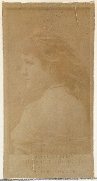 Card Number 320, Laura Burt, from the Actors and Actresses series (N145-7) issued by Duke Sons & Co. to promote Duke Cigarettes