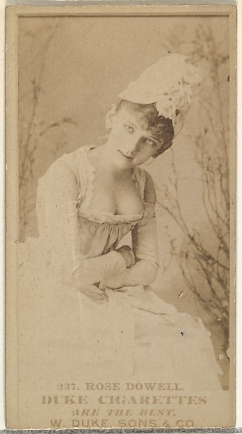 Card Number 237, Rose Dowell, from the Actors and Actresses series (N145-7) issued by Duke Sons & Co. to promote Duke Cigarettes