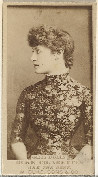 Miss Dulin, from the Actors and Actresses series (N145-7) issued by Duke Sons & Co. to promote Duke Cigarettes