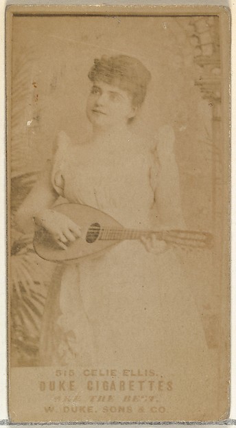 Card Number 515, Celie Ellis, from the Actors and Actresses series (N145-7) issued by Duke Sons & Co. to promote Duke Cigarettes