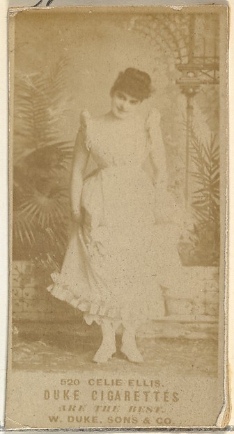 Card Number 520, Celie Ellis, from the Actors and Actresses series (N145-7) issued by Duke Sons & Co. to promote Duke Cigarettes