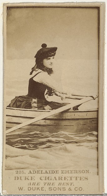 Card Number 235, Adelaide Emerson, from the Actors and Actresses series (N145-7) issued by Duke Sons & Co. to promote Duke Cigarettes