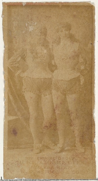 Card Number 322, Empire Group, from the Actors and Actresses series (N145-7) issued by Duke Sons & Co. to promote Duke Cigarettes