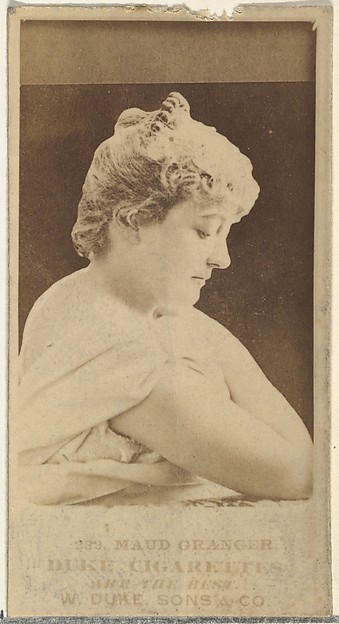 Card Number 232, Maud Granger, from the Actors and Actresses series (N145-7) issued by Duke Sons & Co. to promote Duke Cigarettes