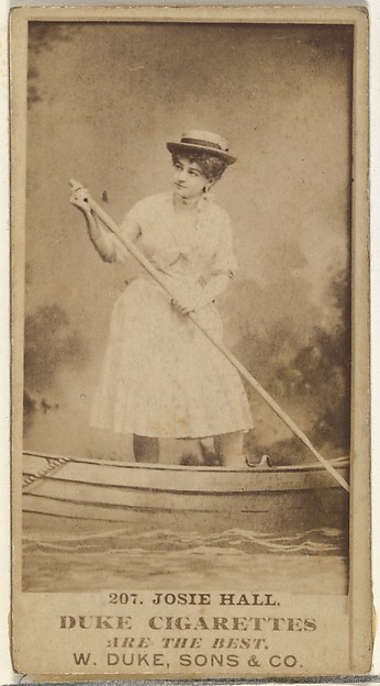 Card Number 207, Josie Hall, from the Actors and Actresses series (N145-7) issued by Duke Sons & Co. to promote Duke Cigarettes