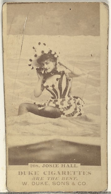 Card Number 208, Josie Hall, from the Actors and Actresses series (N145-7) issued by Duke Sons & Co. to promote Duke Cigarettes by W. Duke, Sons & Co., The Metropolitan Museum of Art