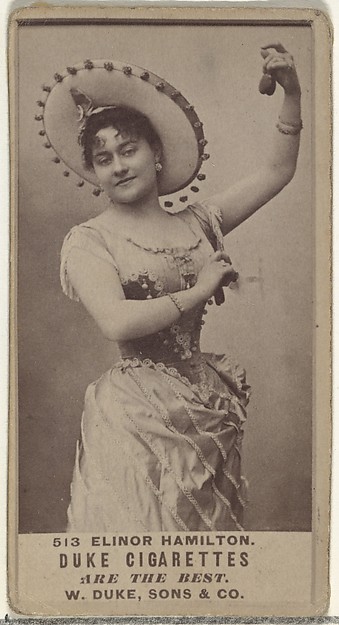 Card Number 513, Elinor Hamilton, from the Actors and Actresses series (N145-7) issued by Duke Sons & Co. to promote Duke Cigarettes