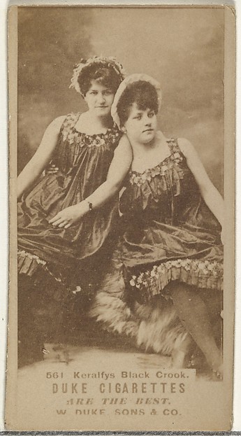 Card Number 561, Kiralfys Black Crook, from the Actors and Actresses series (N145-7) issued by Duke Sons & Co. to promote Duke Cigarettes