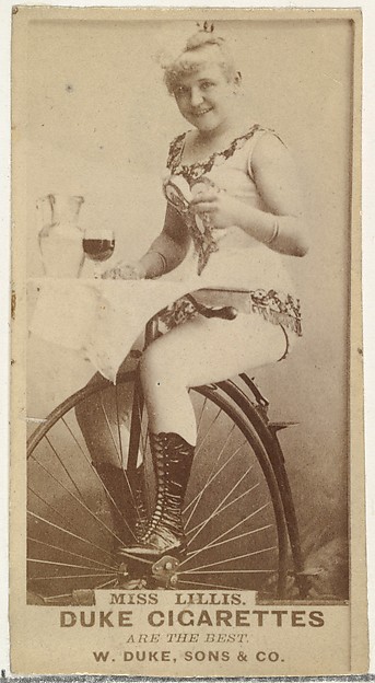 Miss Lillis, from the Actors and Actresses series (N145-7) issued by Duke Sons & Co. to promote Duke Cigarettes