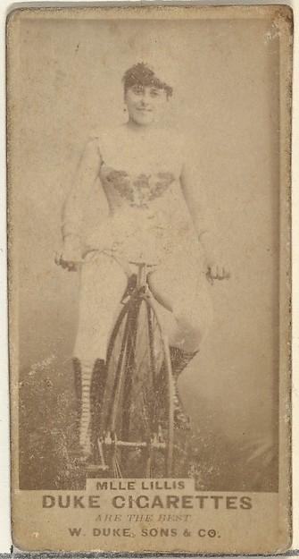 Mlle. Lillis, from the Actors and Actresses series (N145-7) issued by Duke Sons & Co. to promote Duke Cigarettes