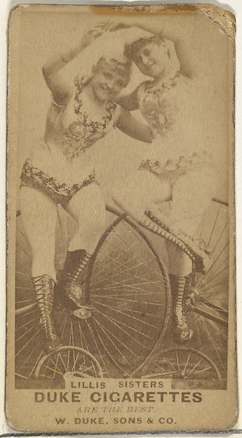 Lillis Sisters, from the Actors and Actresses series (N145-7) issued by Duke Sons & Co. to promote Duke Cigarettes