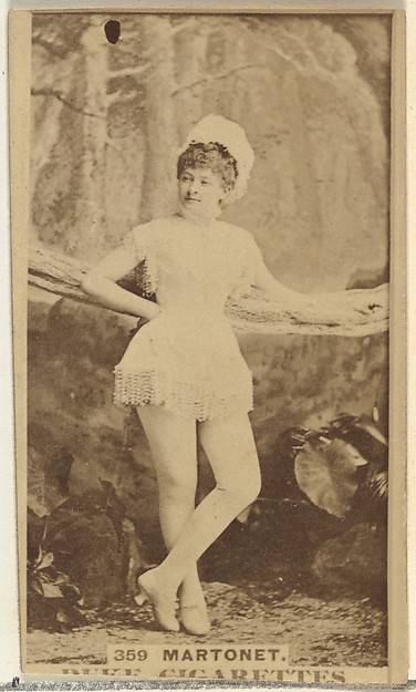 Card Number 359, Martonet, from the Actors and Actresses series (N145-7) issued by Duke Sons & Co. to promote Duke Cigarettes