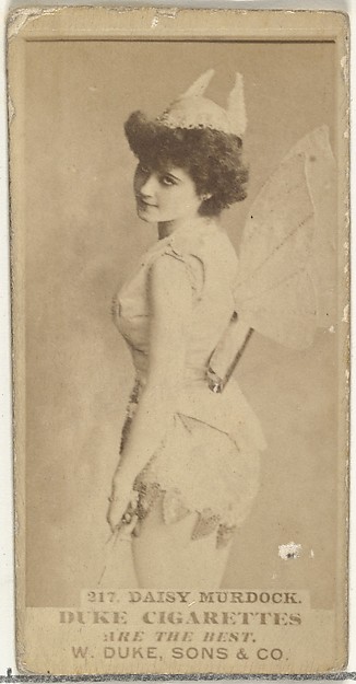 Card Number 217, Daisy Murdoch, from the Actors and Actresses series (N145-7) issued by Duke Sons & Co. to promote Duke Cigarettes