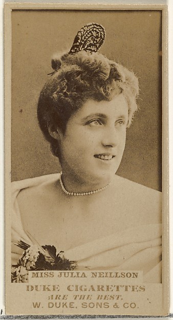 Miss Julia Neillson, from the Actors and Actresses series (N145-7) issued by Duke Sons & Co. to promote Duke Cigarettes