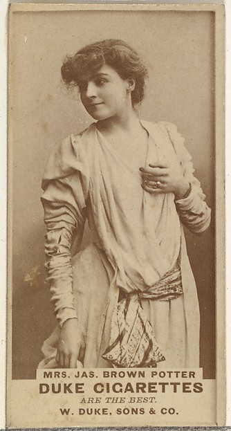 Mrs. James Brown Potter, from the Actors and Actresses series (N145-7) issued by Duke Sons & Co. to promote Duke Cigarettes