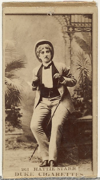 Card Number 261, Hattie Starr, from the Actors and Actresses series (N145-7) issued by Duke Sons & Co. to promote Duke Cigarettes