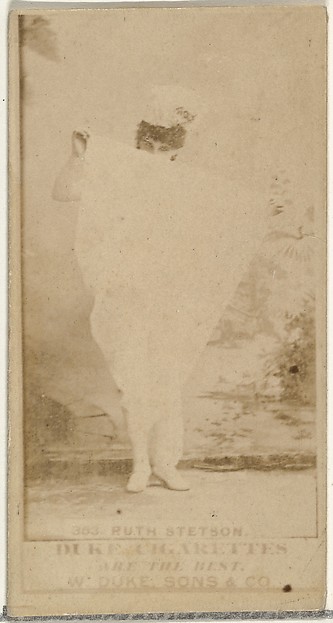 Ruth Stetson, from the Actors and Actresses series (N145-7) issued by Duke Sons & Co. to promote Duke Cigarettes