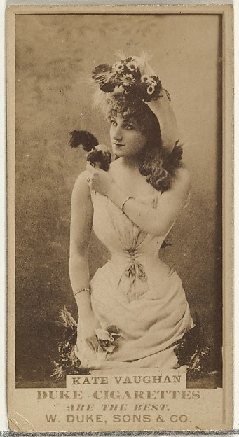 Miss Kate Vaughan, from the Actors and Actresses series (N145-7) issued by Duke Sons & Co. to promote Duke Cigarettes