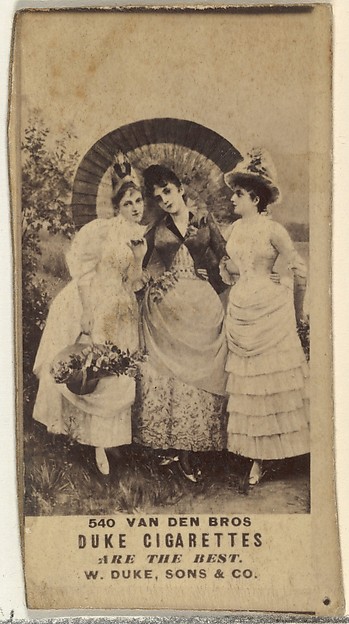 Card Number 540, Van Den Bros., from the Actors and Actresses series (N145-7) issued by Duke Sons & Co. to promote Duke Cigarettes