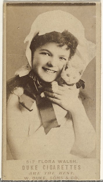 Card Number 517, Flora Walsh, from the Actors and Actresses series (N145-7) issued by Duke Sons & Co. to promote Duke Cigarettes