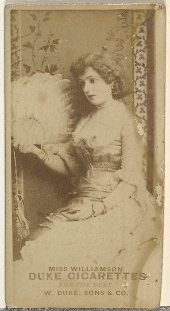 Miss Williamson, from the Actors and Actresses series (N145-7) issued by Duke Sons & Co. to promote Duke Cigarettes