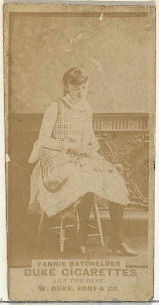 Fannie Batchelder, from the Actors and Actresses series (N145-7) issued by Duke Sons & Co. to promote Duke Cigarettes