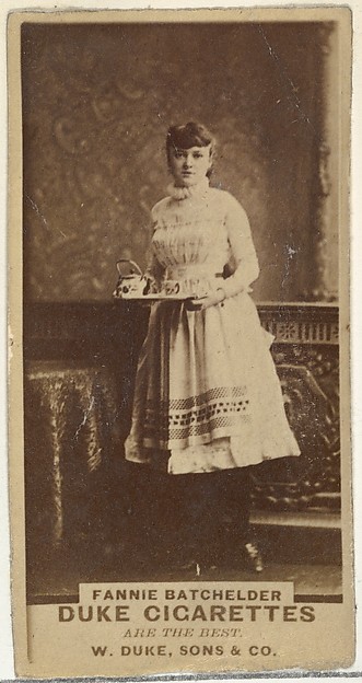 Fannie Batchelder, from the Actors and Actresses series (N145-7) issued by Duke Sons & Co. to promote Duke Cigarettes