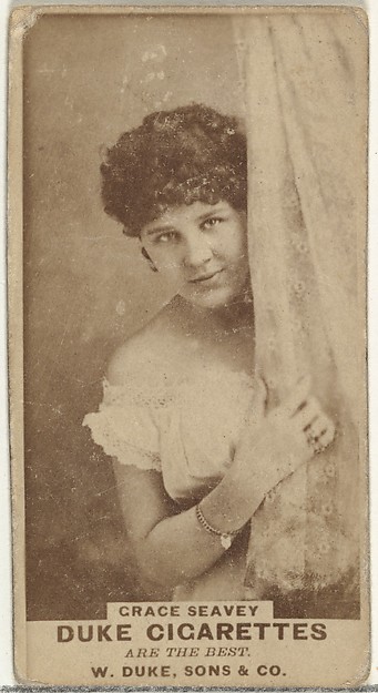 Grace Seavey, from the Actors and Actresses series (N145-7) issued by Duke Sons & Co. to promote Duke Cigarettes