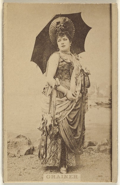 Miss Grainer, from the Actors and Actresses series (N145-7) issued by Duke Sons & Co. to promote Duke Cigarettes