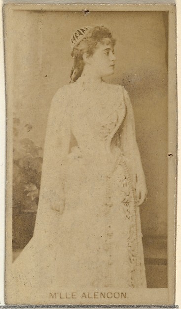 M'lle Alencon, from the Actors and Actresses series (N145-8) issued by Duke Sons & Co. to promote Duke Cigarettes