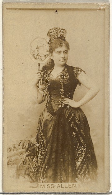 Miss Allen, from the Actors and Actresses series (N145-8) issued by Duke Sons & Co. to promote Duke Cigarettes