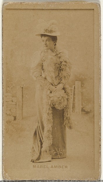 Mabel Amber, from the Actors and Actresses series (N145-8) issued by Duke Sons & Co. to promote Duke Cigarettes