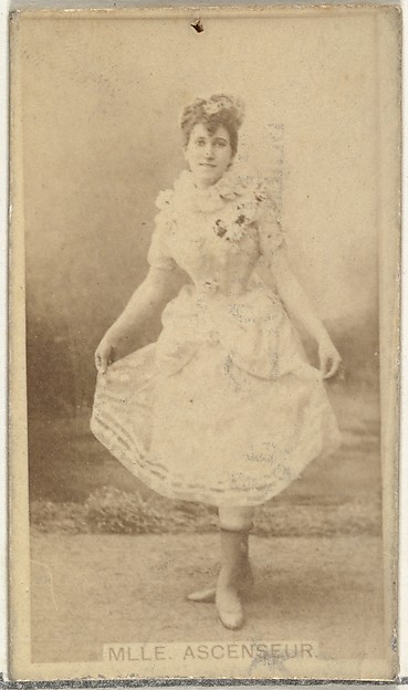 Mlle. Ascenseur, from the Actors and Actresses series (N145-8) issued by Duke Sons & Co. to promote Duke Cigarettes