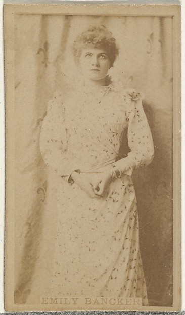 Emily Bancker, from the Actors and Actresses series (N145-8) issued by Duke Sons & Co. to promote Duke Cigarettes