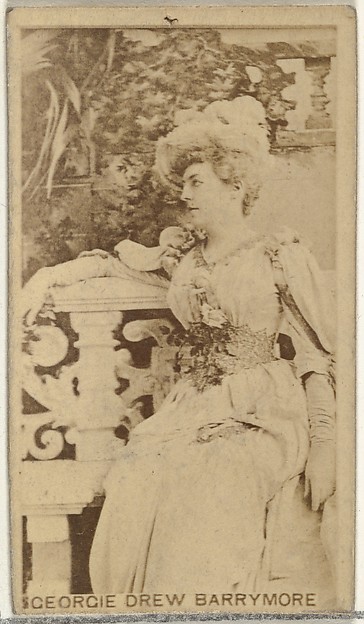 Georgie Drew Barrymore, from the Actors and Actresses series (N145-8) issued by Duke Sons & Co. to promote Duke Cigarettes