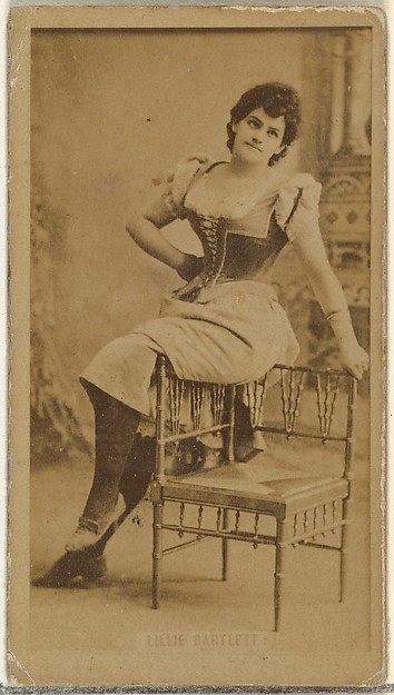 Lillie Bartlett, from the Actors and Actresses series (N145-8) issued by Duke Sons & Co. to promote Duke Cigarettes