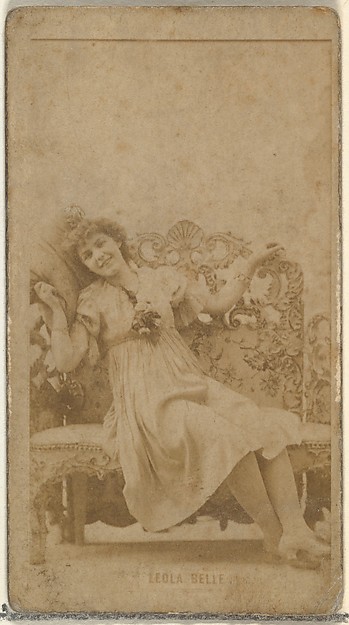 Leola Belle, from the Actors and Actresses series (N145-8) issued by Duke Sons & Co. to promote Duke Cigarettes