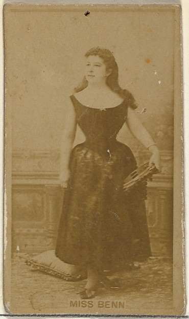 Miss Benn, from the Actors and Actresses series (N145-8) issued by Duke Sons & Co. to promote Duke Cigarettes