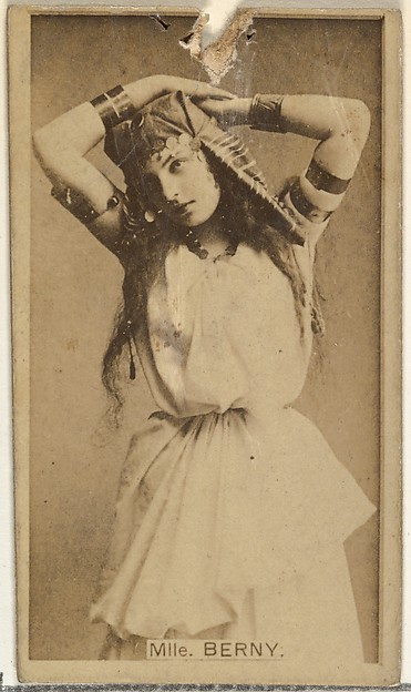 Mlle. Berny, from the Actors and Actresses series (N145-8) issued by Duke Sons & Co. to promote Duke Cigarettes
