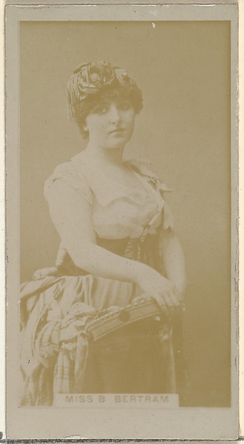 Miss B. Bertram, from the Actors and Actresses series (N145-8) issued by Duke Sons & Co. to promote Duke Cigarettes