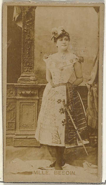 Mlle. Besoin, from the Actors and Actresses series (N145-8) issued by Duke Sons & Co. to promote Duke Cigarettes