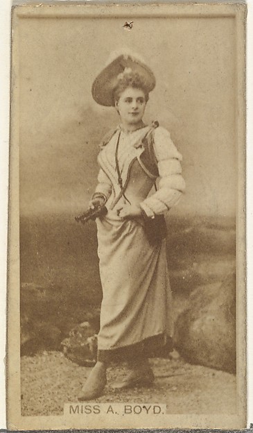 Miss A. Boyd, from the Actors and Actresses series (N145-8) issued by Duke Sons & Co. to promote Duke Cigarettes