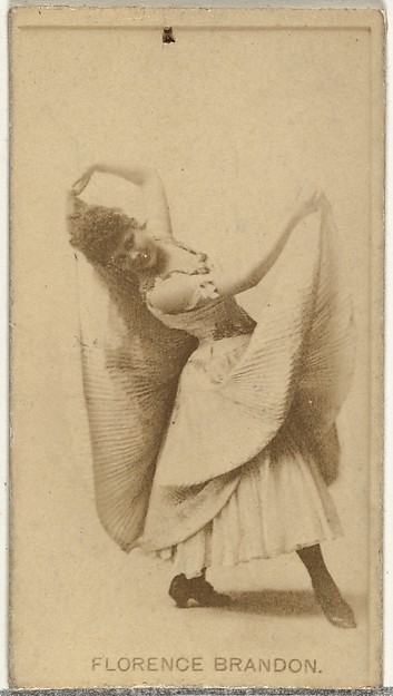 Florence Brandon, from the Actors and Actresses series (N145-8) issued by Duke Sons & Co. to promote Duke Cigarettes