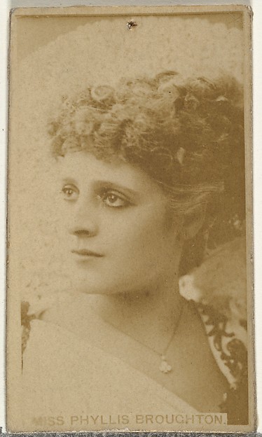 Miss Phyllis Broughton, from the Actors and Actresses series (N145-8) issued by Duke Sons & Co. to promote Duke Cigarettes
