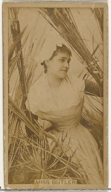 Miss Butler, from the Actors and Actresses series (N145-8) issued by Duke Sons & Co. to promote Duke Cigarettes